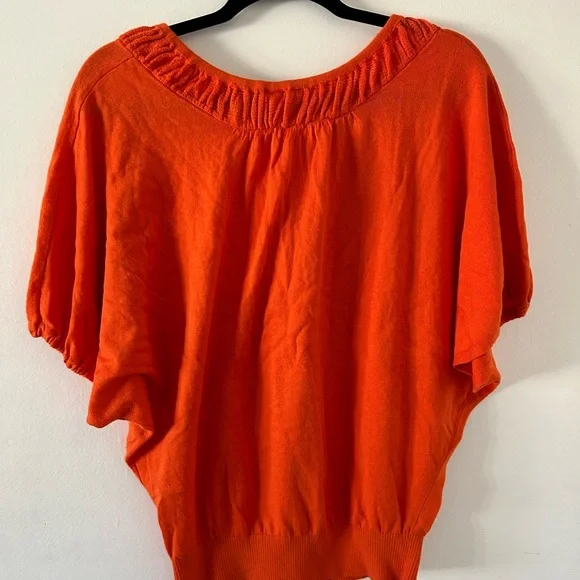 Anthropologie Moth Damon Pullover in Orange Size:M - Picture 3 of 4